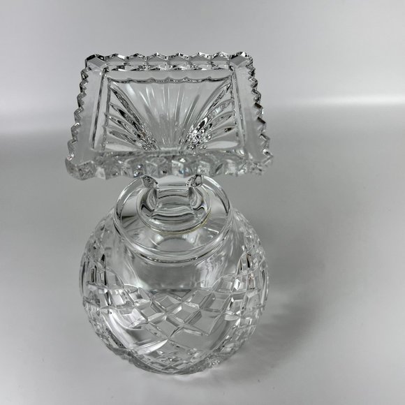 Vtg American Brilliant Compote Bowl Candy ABP Pairpoint Clear Cut Glass Footed - Picture 7 of 12